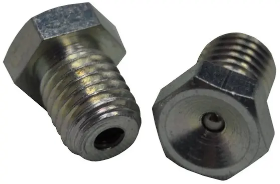 Flush Style 1/4"-28 Fine Grease Fitting, 2 Pack