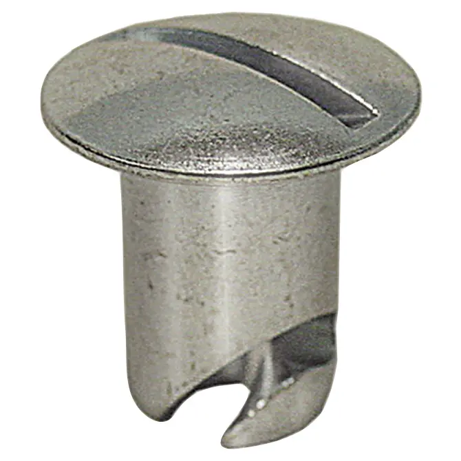 7/16" Oval Head Steel Button With .500 Grip, 30 Pack