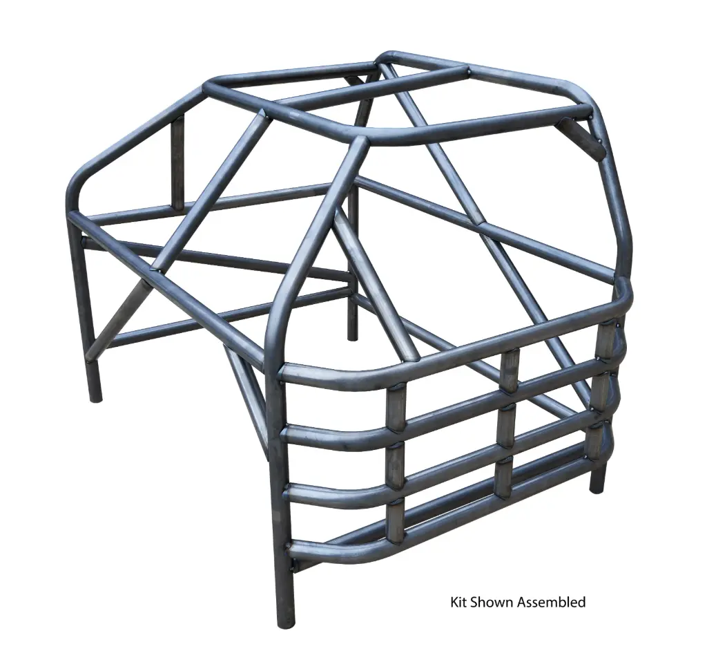 Roll Cage, Deluxe, 4-Point, Weld-On, 1.75'' Diameter, 0.095'' Wall, Steel, Crown Vic, Kit
