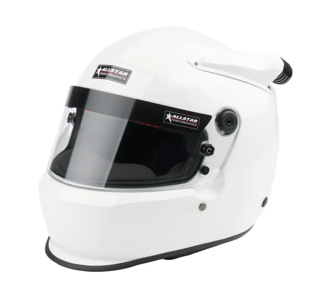 Helmet, Series 60, Snell SA2025, Head and Neck Support Ready, White, 2X-Large