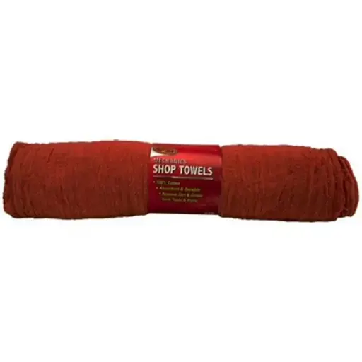 [WAL SHOP RAG] Red Shop Rags 10 Pack