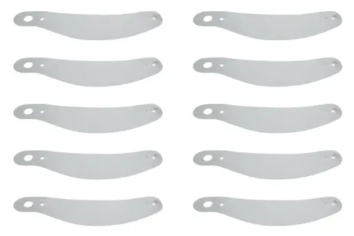 [ULT 1222] Helmet Shield Tear Off, 12-3/8", Banana, Set of 200