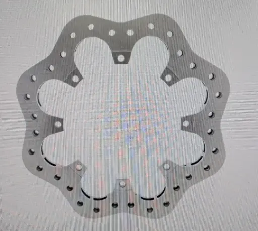 [PRS 940-31062] 12.19'' x .810'' Drilled Scalloped Rotor 5.56 LBS