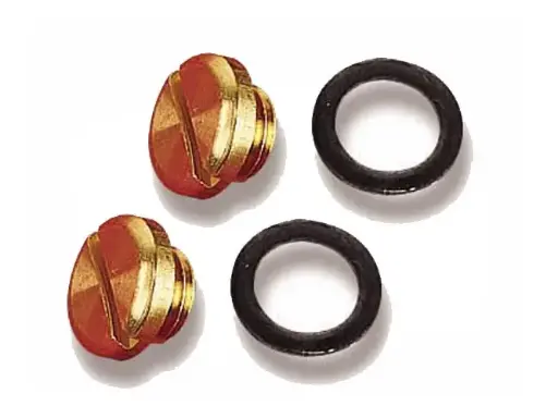 [HOL 26-13] Float Sight Bowl Plugs & Gaskets Pair