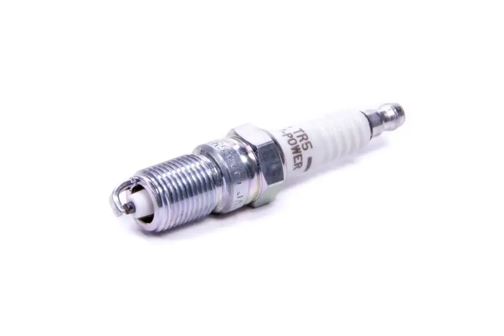 Spark Plug, NGK V-Power, 14 mm Thread, 0.708 in Reach, Tapered Seat, Stock Number 2238, Resistor, Each NGK TR5