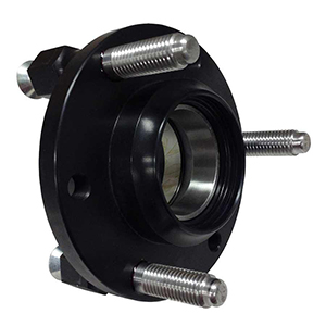 Bicknell Modified 6 Pin Front Hub Black Anodized-Brp 825-1