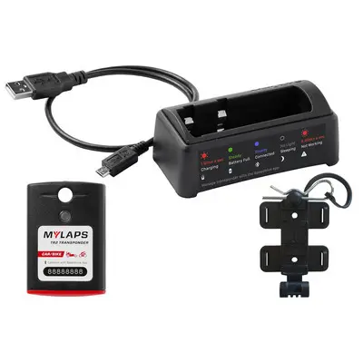 Mylaps 1 Year Rechargeable Black Transponder Kit-AMB 10R911CC