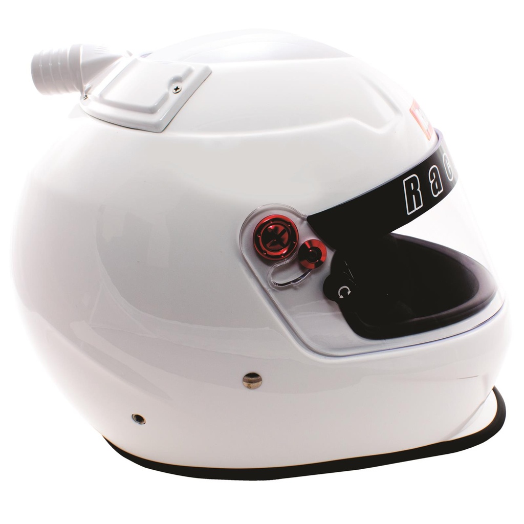 Racequip Medium Top Flow White Helmet-Rqp 266113