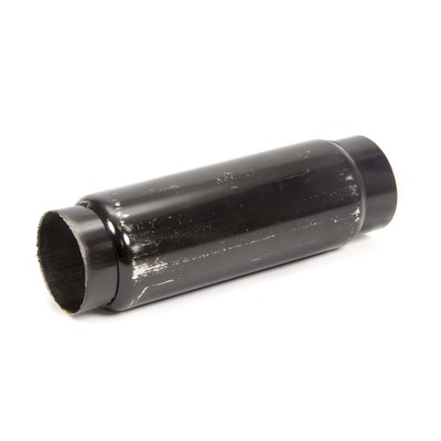 Schoenfeld Muffler, 3" Inlet, 3" Outlet, 3.5 in Diameter Body, 11 in Long, Steel, Black Paint, Each SCH 112530