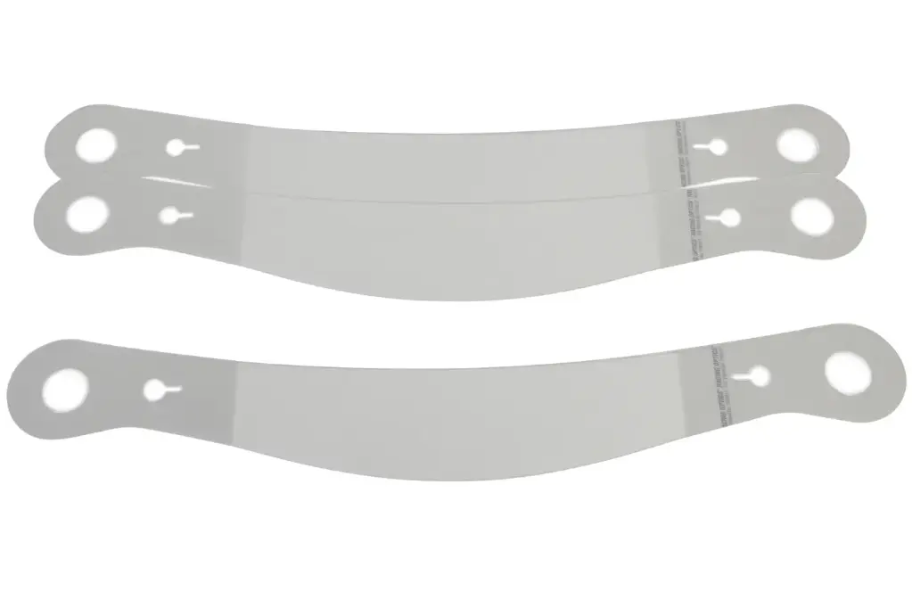 Helmet Shield Tear Off, Xstack 10, 2 mm Thick, 12-7/8'' Clear, Bell Helmets, Set of 30, RO 10237C