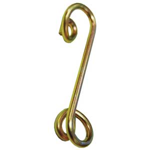 [BRB 105] 1.375" Gold Spring .375" Height Dzus Spring Each-BRB 105
