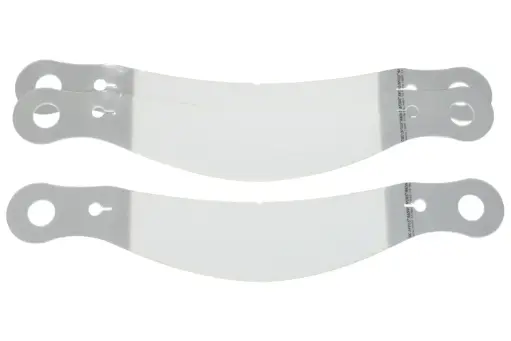 [RO 10208CP] Helmet Shield Tear Off, Perimeter Seal, 2mm 12-1/4'' Clear, Bell / G-Force / RJS / Zamp Helmets, Set of 30 RO 10208CP