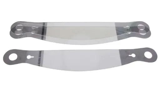 [RO 10210C] Helmet Shield Tear Off, Xstack 10, 2 mm 13'' Straight, Impact / Simpson / Sparco Helmets RO 10210C