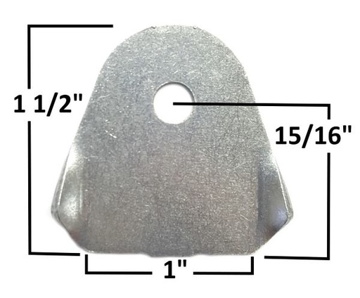 [ALL 600086-1] Allstar Chassis Tab .085'' Thick, 1/4'' Hole-All 60086-1