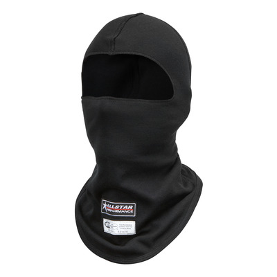 [ALL 923114] Head Sock, Single Eyeport, SFI 3.3, Single Layer, Fire Retardant Cotton / Aramid Fiber, Black, One Size Fits All, Each ALL 923114