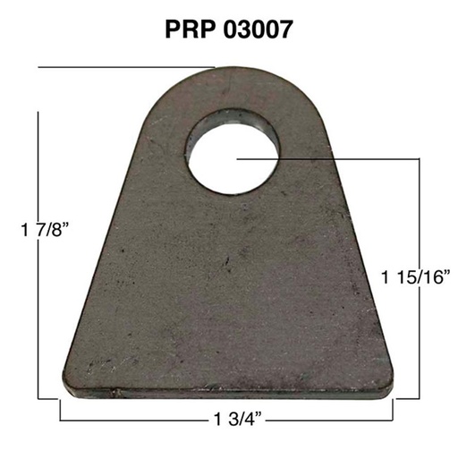 [PRP 03007-1] Chassis Tab 1/8" Thick, 1/2" Hole-Prp 03007-1