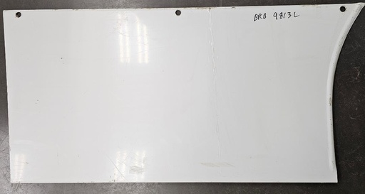 [BRB 9813L] Left Rad Panel (White)- Brb 9813L