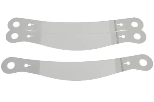 [ROP 10237C] Helmet Shield Tear Off, Xstack 10, 2 mm Thick, 12-7/8'' Clear, Bell Helmets, Set of 30, RO 10237C