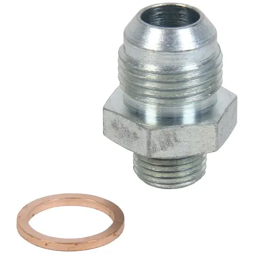 [ALL 50916] Fitting, Adapter, Straight, 10 AN Male to 5/8-18 in Male, Steel, Zinc Oxide, Each ALL 50916